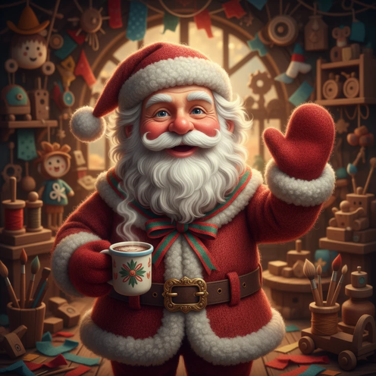 Enchanted Toymaker Santa
